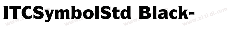 ITCSymbolStd Black字体转换